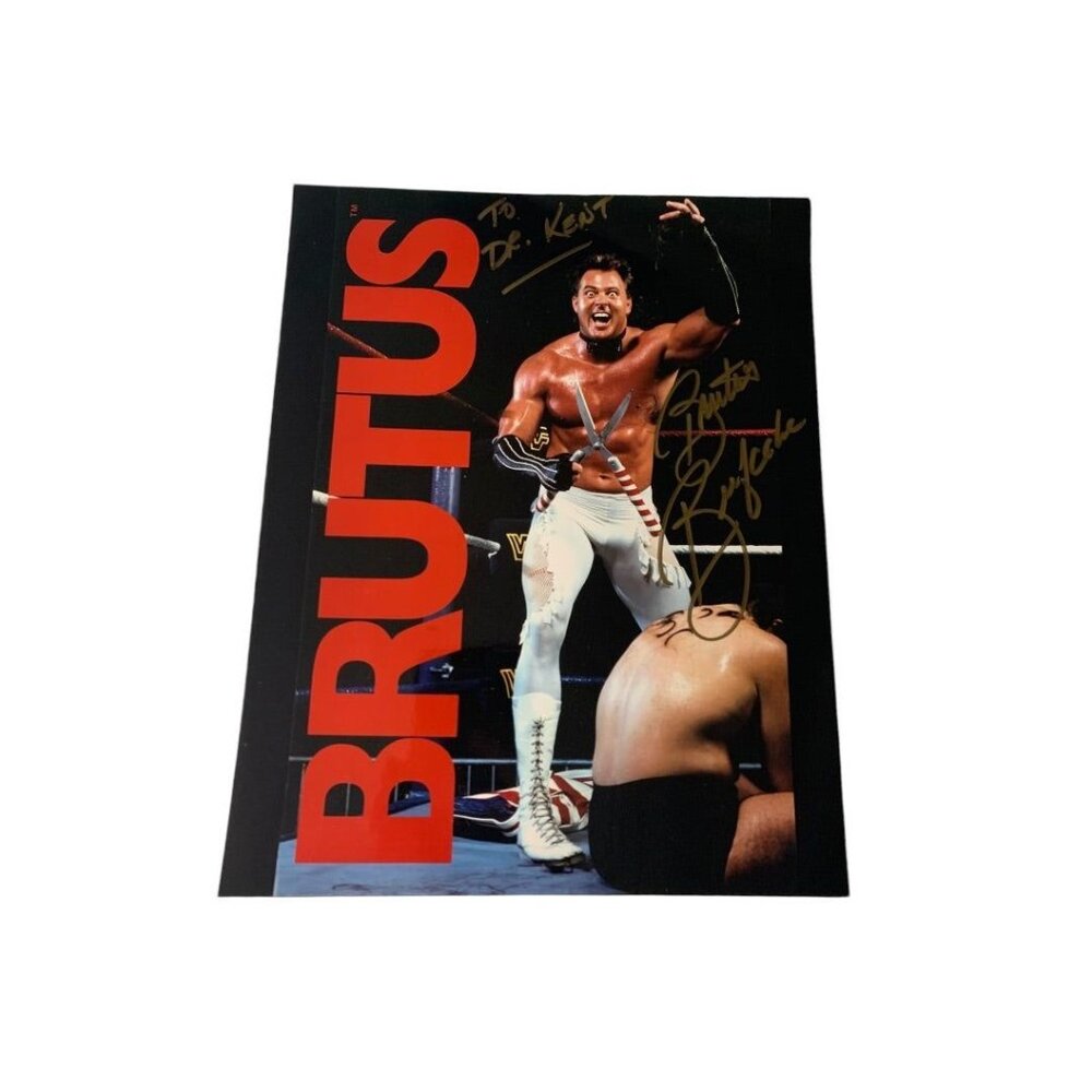 Signed Brutus the Barber Beefcake WWF 8x10 Photo Personalized Autograph
